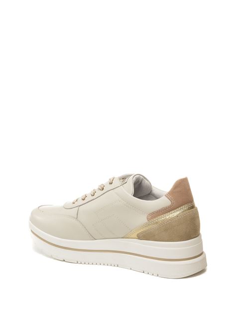 Sneaker pelle bianco/rosa NERO GIARDINI | E615203VELVET-713